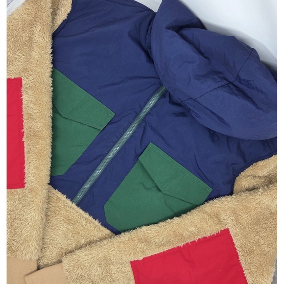 Polo Ralph Lauren Other - Polo Ralph Lauren Pile Fleece ColorBlock Hybrid 1/2 Zip Jacket Men's XXL Hooded